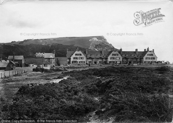 Photo of Seaton, Houses Near Cliff 1922