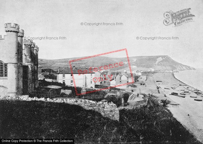 Photo of Seaton, Looking Towards White Cliff c.1895