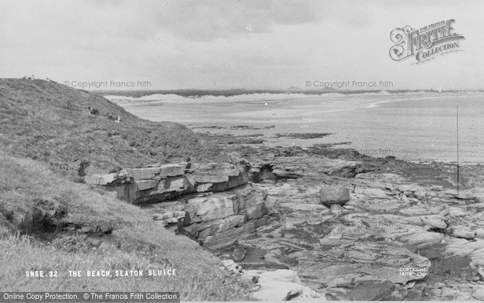 Photo of Seaton Sluice, The Beach c.1955