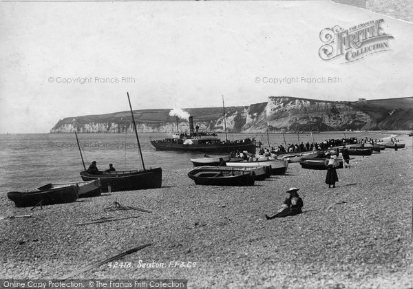 Photo of Seaton, The Beach 1898