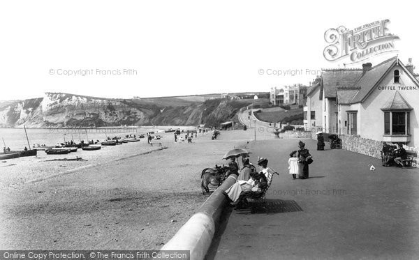 Photo of Seaton, The Beach And Promenade 1898