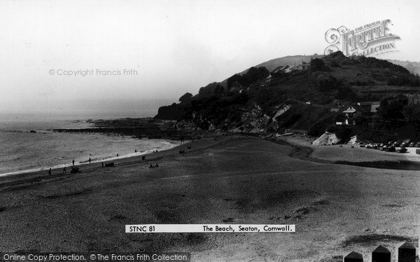 Photo of Seaton, The Beach c.1960