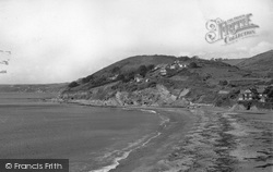The Beach Looking West c.1960, Seaton