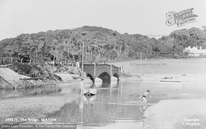 Photo of Seaton, The Bridge c.1955
