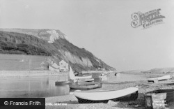 The Harbour And Cliffs c.1955, Seaton