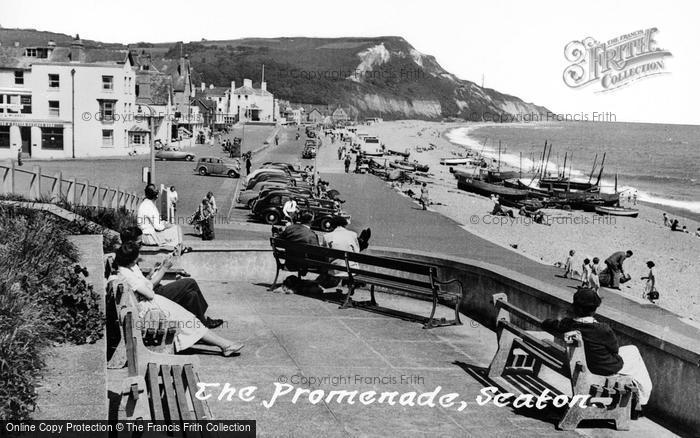 Photo of Seaton, The Promenade c.1955