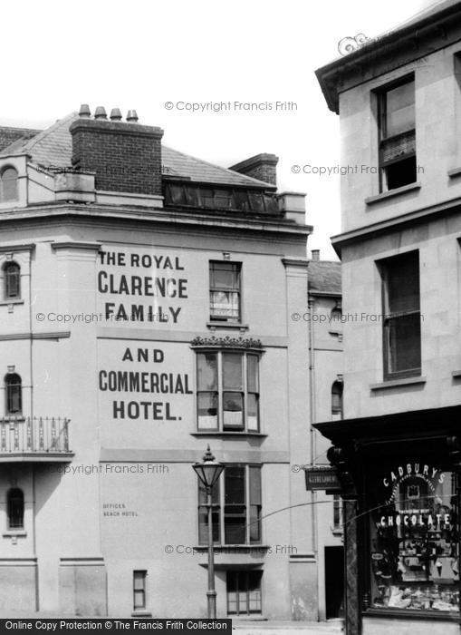 Photo of Seaton, The Royal Clarence Hotel 1895