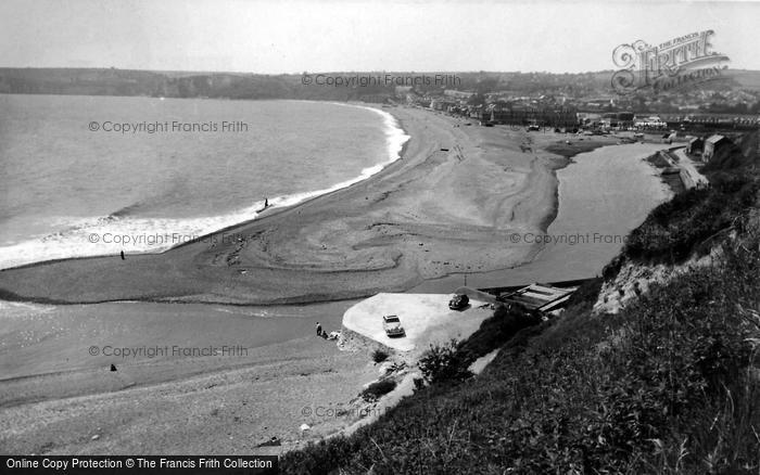 Photo of Seaton, View From East Cliff c.1960