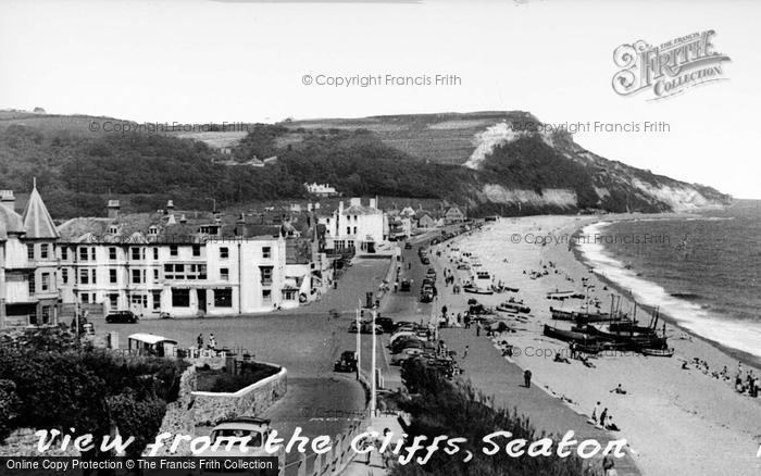 Photo of Seaton, View From The Cliffs c.1960