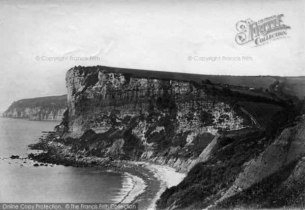 Photo of Seaton, White Cliff c.1871