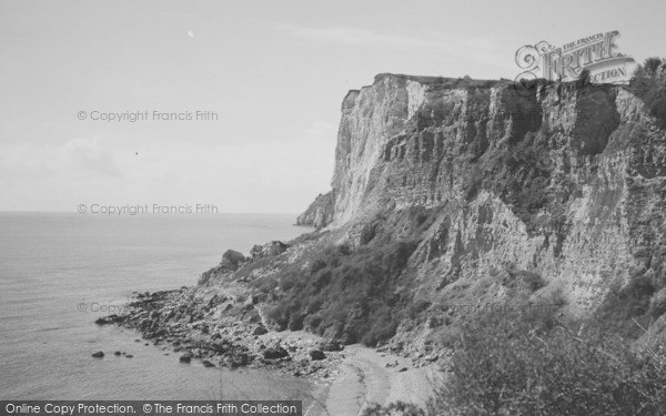 Photo of Seaton, White Cliff c.1950