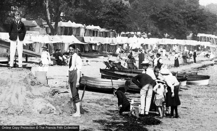 Photo of Seaview, Families On The Beach 1913