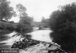 Rashmill Bridge And Weir 1892, Sedbergh