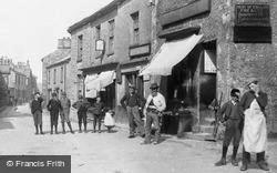 Shops And Villagers, Market Place 1894, Sedbergh