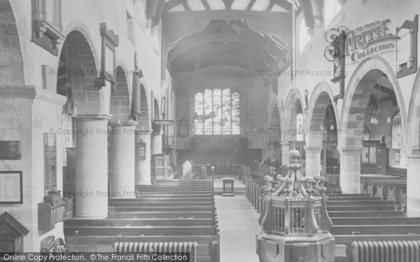 Photo of Sedbergh, St Andrew's Church Interior 1929