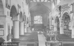 St Andrew's Church Interior 1929, Sedbergh