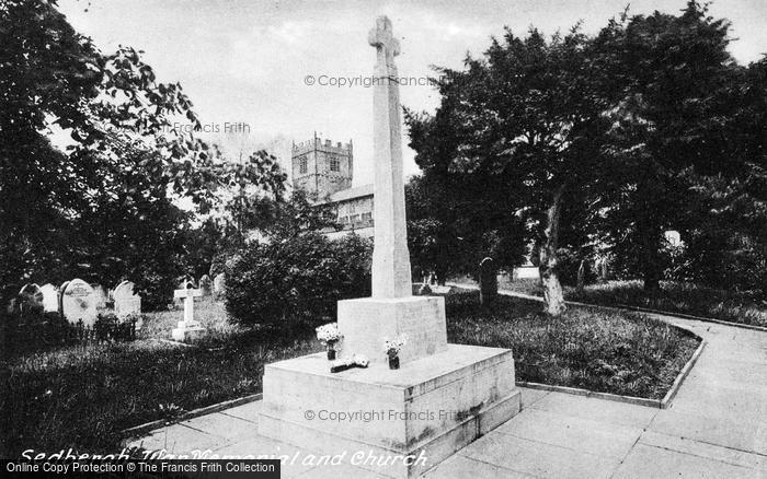 Photo of Sedbergh, War Memorial And Church 1923