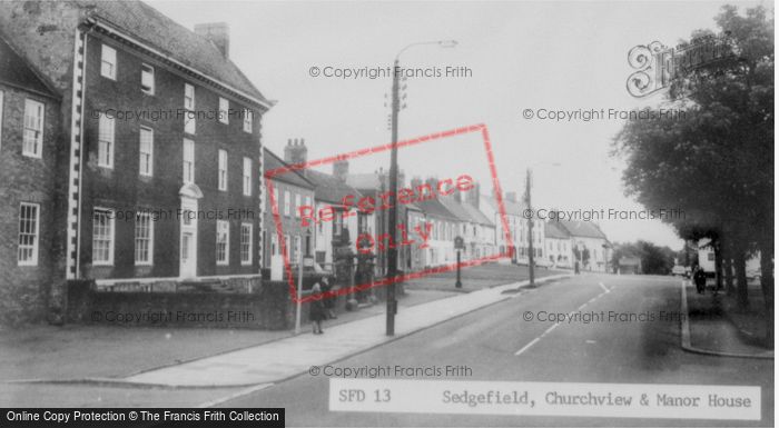 Photo of Sedgefield, Church View And The Manor House c.1965