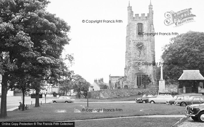Photo of Sedgefield, The Church And Green c.1965