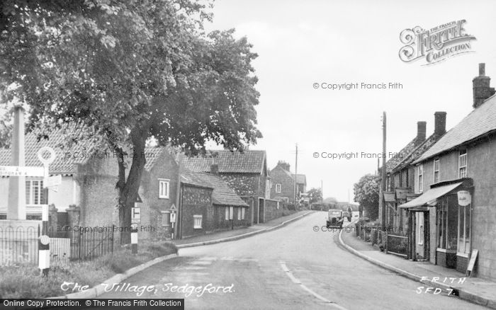 Photo of Sedgeford, The Village c.1955