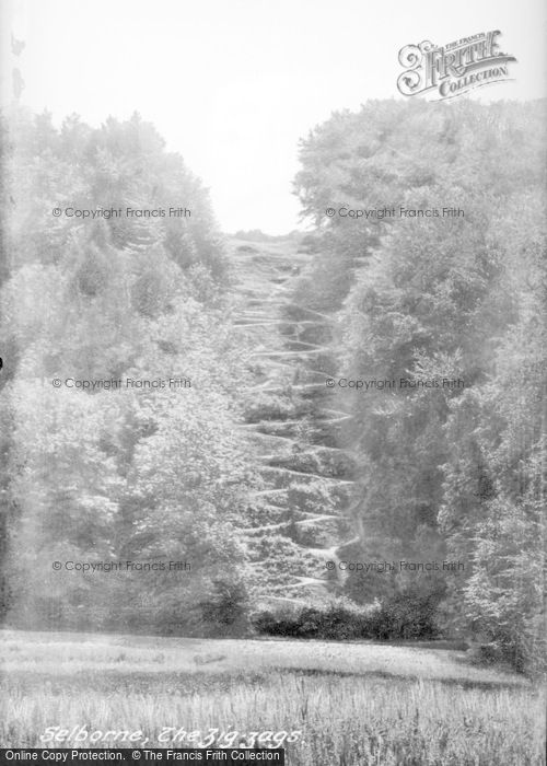 Photo of Selborne, The Zigzags c.1900