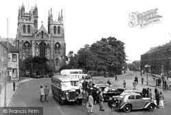 Abbey And Car Park c.1950, Selby