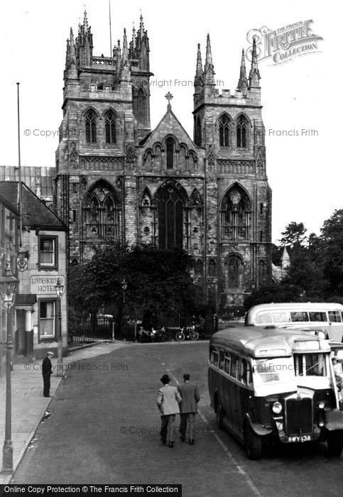 Photo of Selby, Abbey From Car Park c.1950