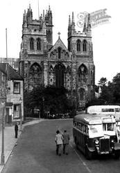 Abbey From Car Park c.1950, Selby