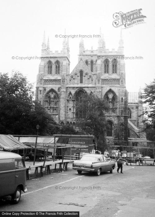 Photo of Selby, Abbey From The Market Place c.1965