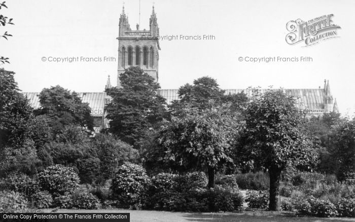 Photo of Selby, Abbey From The Park c.1955