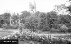 Abbey From The Park c.1960, Selby