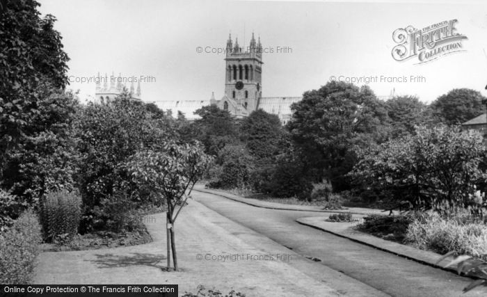 Photo of Selby, Abbey From The Park c.1960