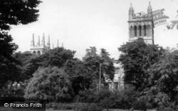 Abbey From The Park c.1960, Selby