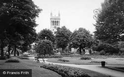 Abbey From The Park c.1965, Selby