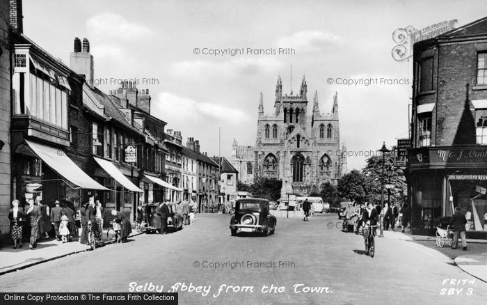 Photo of Selby, Abbey From The Town c.1950