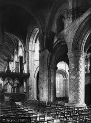 Abbey Interior, The Nave 1924, Selby