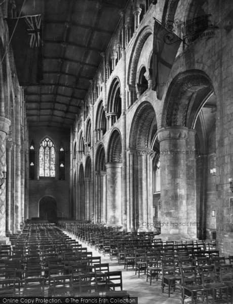 Photo of Selby, Abbey Interior, The Nave West 1924