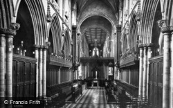 Abbey, The Choir West 1913, Selby