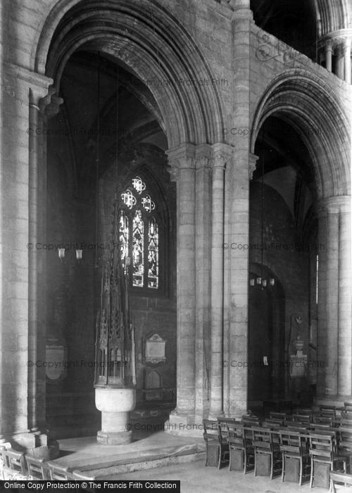 Photo of Selby, Abbey, The Font 1913