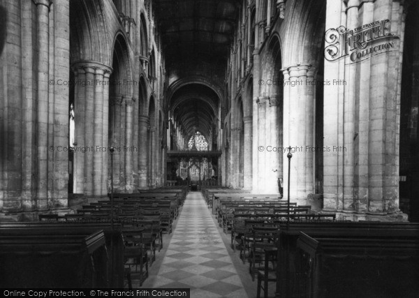 Photo of Selby, Abbey, The Nave c.1955