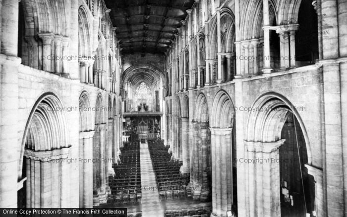 Photo of Selby, Abbey, The Nave East 1913