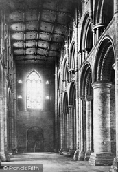 Abbey, The Nave West c.1869, Selby