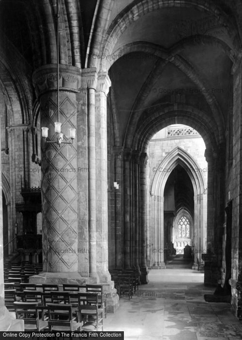 Photo of Selby, Abbey, The South Aisle 1924