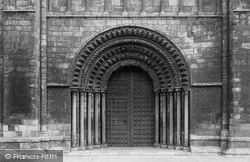 Abbey, The West Door 1893, Selby