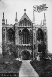 Abbey, West Front 1891, Selby