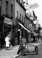 High Street, Bike And Sidecar c.1955, Selby