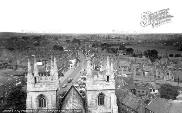 Photo of Selby, Looking West From The Abbey Tower c.1960