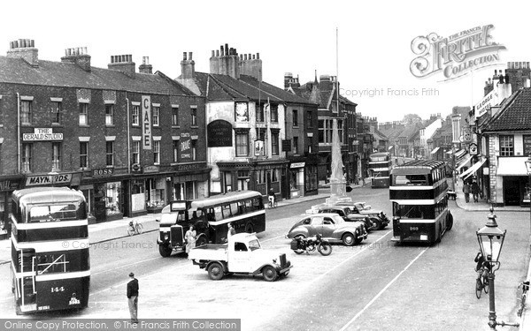 Photo of Selby, Market Place c.1955