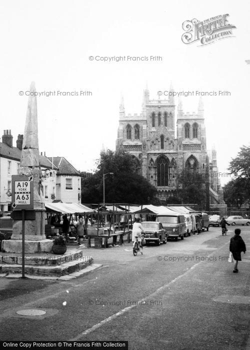 Photo of Selby, The Abbey And Market Cross c.1955
