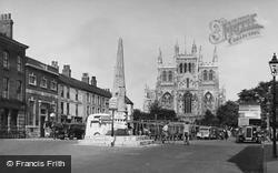The Abbey And Market Place c.1955, Selby
